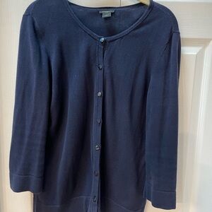 Ann Taylor Navy Blue Cardigan